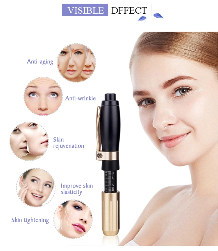 Adjustabke Hyaluronic Acid Mesotherapy Gun Needle Free Injection Hyaluronic Acid Serum Pen