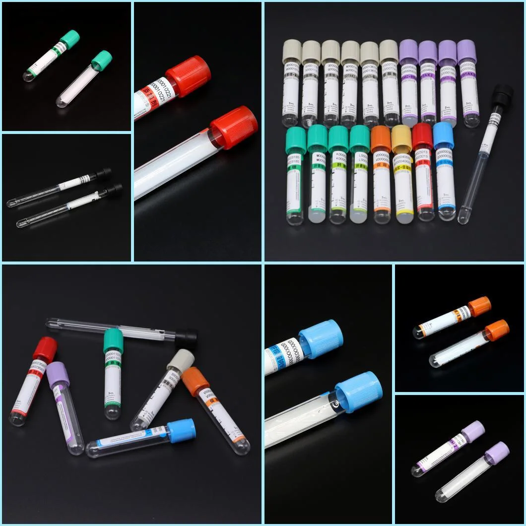 Disposable Medical Supplies CE ISO Certificate Purple or Lavender Cap Pet or Glass EDTA K2 K3 Vacuum Blood Collection Tube